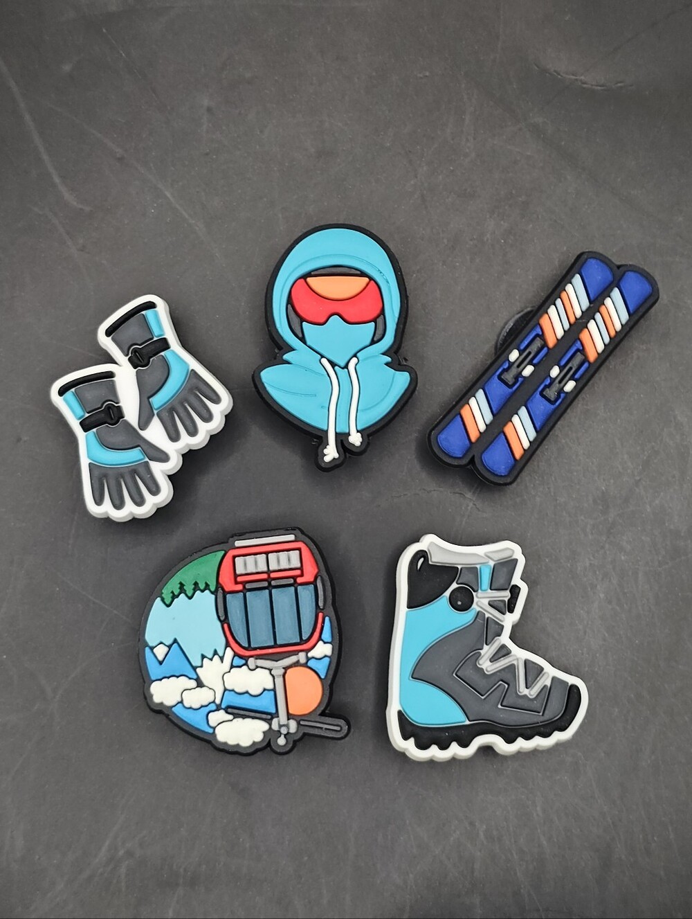(5/$15) Ski Snow Bundle Croc Charm